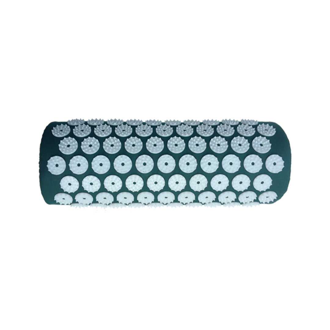 Acupuncture pillow with pressure point stimulation for neck and head relaxation. Perfect for yoga, massage, and stress relief.